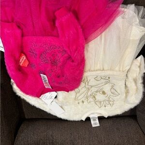 Disney Cream and Gold Baby Outfit